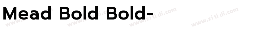 Mead Bold Bold字体转换